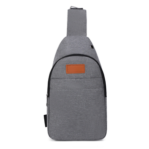 Sac à dos pour ordinateur portable avec logo imprimé, pour affaires et loisirs, avec port USB, fermeture éclair étanche, sac de voyage imperméable - Product Image 6