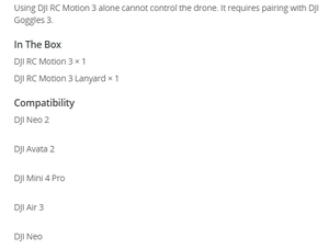 Controller di movimento DJ RC Motion <span class=keywords><strong>3</strong></span>, compatibile con DJ Goggles <span class=keywords><strong>3</strong></span>/Avata 2/Mini <span class=keywords><strong>4</strong></span> Pro/Air <span class=keywords><strong>3</strong></span>, controllo immersivo FPV - Product Image 5