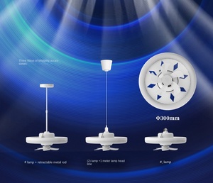 Ventilador de techo eléctrico moderno Ventiladores de techo para el hogar con luces Led Control remoto Ventilador de refrigeración de aire de techo para el FSD-04 - Product Image 4