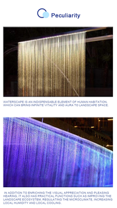 Fontaine à rideau d'eau numérique programmable sur mesure pour la décoration paysagère des hôtels et des places commerciales - Product Image 6
