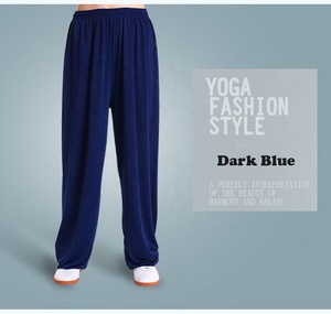 Miễn Phí Vận Chuyển Bán Buôn Băng Lụa Yoga Quần Tai Chi Wushu Kungfu Quần Unisex Tập Thể Dục Khiêu Vũ Chạy Quần - Product Image 5