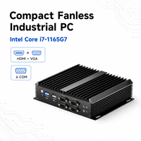 Nueva Computadora Integrada Intel de 11.ª Generación Core I5/I7, 16GB/32GB de RAM DDR4, SSD, Sin Ventilador, para Juegos Industriales, Windows 10/11