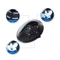 Phare LED pour Porsche 911 2013-2018, lentille de projecteur quadruple, style matriciel, mise à niveau Plug and Play, certifié CE