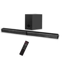 2.1CH TV Rumah Nirkabel Soundbar Dilepas BT V5.0 Speaker HiFi 3D Stereo Pasif Kuat Subwoofer Dukungan AUX Optik RCA USB
