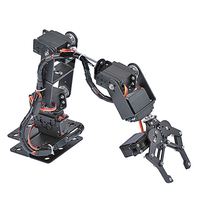 Kit de griffe robotique mécanique en métal à 6 degrés de liberté avec servomoteurs pour bricolage