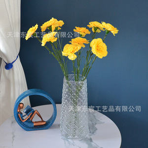 Fleur artificielle en soie Dongchen Crafts, œillet de 7,5 cm de diamètre, pour décoration intérieure et accessoires de mariage - Product Image 3