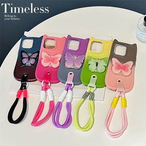 เคสมือถือสีไล่ระดับสีดีไซน์ใหม่ฝาครอบมือถือสำหรับ VIVO Y Y 33S พร้อมที่ยึดโซ่สำหรับ redmi Note 14 Pro PLUS - Product Image 5