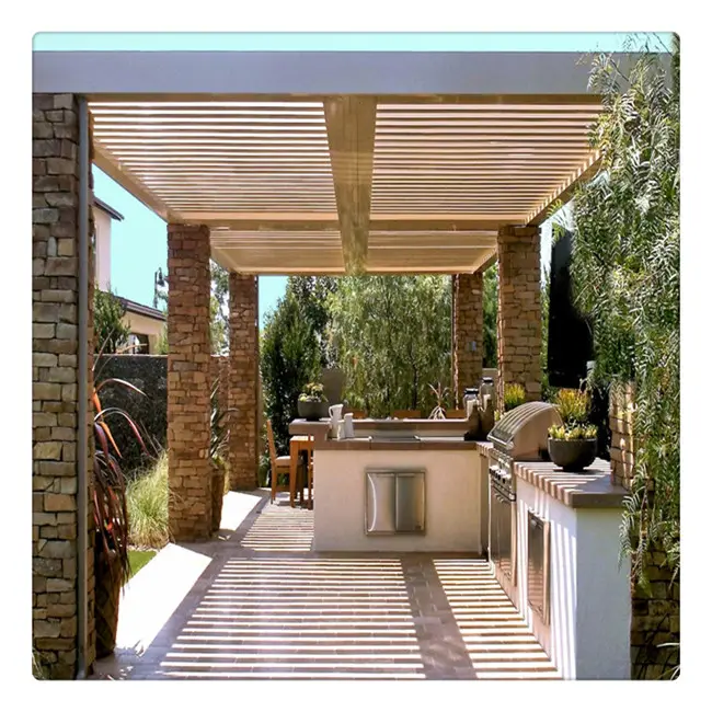 नई डिजाइन फैक्टरी मूल्य 3*4 pergolas metalicas baratas धातु pergolas आँगन