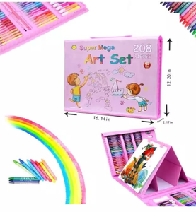 Papelería Personalizada, 208 Piezas, Juguetes de Dibujo al por Mayor, Super Set de Arte, Rotuladores de Acuarela, Set de Lápices de Arte Personalizados para Niños - Product Image 1