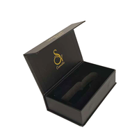 Boîte cadeau en papier écologique de luxe en gros, petite boîte à rabat avec fermeture magnétique, éponge personnalisable, portable, recyclable, luxe, écologique