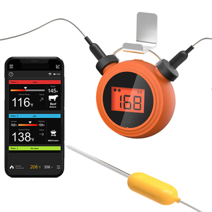 Pour <span class=keywords><strong>Amazon</strong></span> Offre Spéciale thermomètre <span class=keywords><strong>de</strong></span> <span class=keywords><strong>cuisson</strong></span> <span class=keywords><strong>de</strong></span> viande numérique avec 2 sondes sans fil pour gril à charbon et MiniClock OEM & ODM pris en charge - Product Image 1