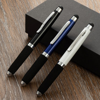 Bolígrafo de Metal de lujo, bolígrafo con logotipo, pantalla táctil para Stylus para teléfonos móviles y almohadillas, ancho de escritura de 0,7mm, regalo promocional