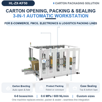 Machine automatique électrique verticale pour l'érection de cartons, l'ouverture et la fermeture du fond des boîtes, facile à utiliser