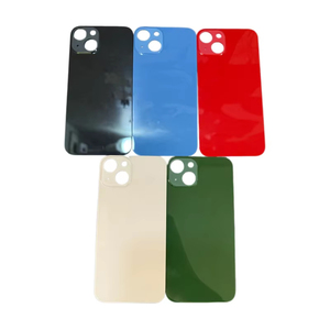 Cristal Trasero para Teléfono Móvil con Orificio Grande para Samsung para <span class=keywords><strong>iPhone</strong></span> 13 13mini, Tapa Trasera de <span class=keywords><strong>Batería</strong></span>, Repuesto de Carcasa - Product Image 2