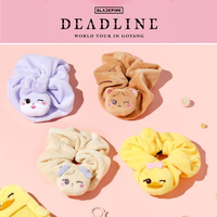 KPOP BLACK PINK DEADLINETOUR CHARACTER LIGHT STICK PLUSH SCRUNCHIE Officiel Mignon Élastique à Cheveux Groupe de Filles Coréennes Cadeau Fans Merchandise