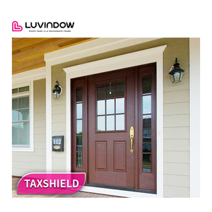 Puerta Francesa Exterior <span class=keywords><strong>de</strong></span> Aluminio y Madera <span class=keywords><strong>de</strong></span> Diseño Moderno y Simple, Estilo Abatible con Clase - Product Image 6