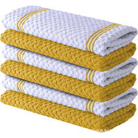 Chiffon à vaisselle Serviette tissée à séchage rapide pour le nettoyage de la cuisine Vente en gros pour hôtel Ensemble de serviettes de cuisine en coton
