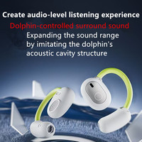 Auriculares Inalámbricos Universales OWS Open Ear con Bluetooth 5.4, Ultraligeros, Cómodos, Sonido Estéreo, para Música y Juegos, Conducción de Aire, LED, Resistentes al Agua
