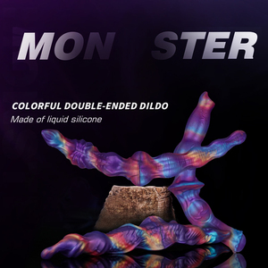Dildo de Silicona de Doble Cabeza, Juguetes de <span class=keywords><strong>Masaje</strong></span> de Punto G, Estimulador Realista de Doble Función, Tapones Anales, Bolas Anales, Juguetes para Adultos - Product Image 1