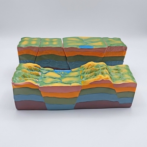 Modelo de Demostración de Geología para el Desarrollo de Estructuras de Fallos Horst y <span class=keywords><strong>Graben</strong></span>, Equipo de Laboratorio de Geología para Escuelas Secundarias y Preparatorias - Product Image 3