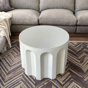 Vietnam OEM Table d'appoint de salon moderne Table basse ronde de jardin simple décoration de salon de bureau de club Table basse en béton - Product Image 6