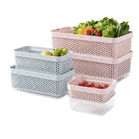 Panier de lavage multifonctionnel léger de haute qualité avec filtre superposé pour légumes et usage domestique