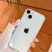 Accessoires de coque de téléphone les plus vendus par galvanoplastie transparente compatibles avec la couverture arrière de l'iPhone 12 13 14 15 16 17 Pro Max