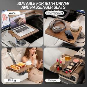 Support de téléphone portable en <span class=keywords><strong>bois</strong></span> moderne, table carrée surélevée flottante pour le thé et le bureau, accessoires incontournables - Product Image 6