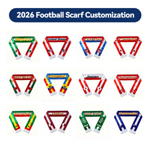 Écharpe de supporter d'Argentine de football nord-américain Gahumi 2026, fabriquée en usine, écharpe de supporter personnalisée, impression polyester, écharpes de supporter - Product Image 4