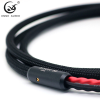 Cable de Audio RCA de Alta Fidelidad Premium, Interconexión 2RCA a 2RCA con Cable de Tierra en Forma de U, Cable de Señal Anti-Interferencia para Sistema Hi-Fi