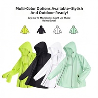 Veste de pluie intégrale ultra-fine, grande taille, en polyester, imperméable, coupe-vent, écologique, pour hommes et femmes, avec coutures thermosoudées