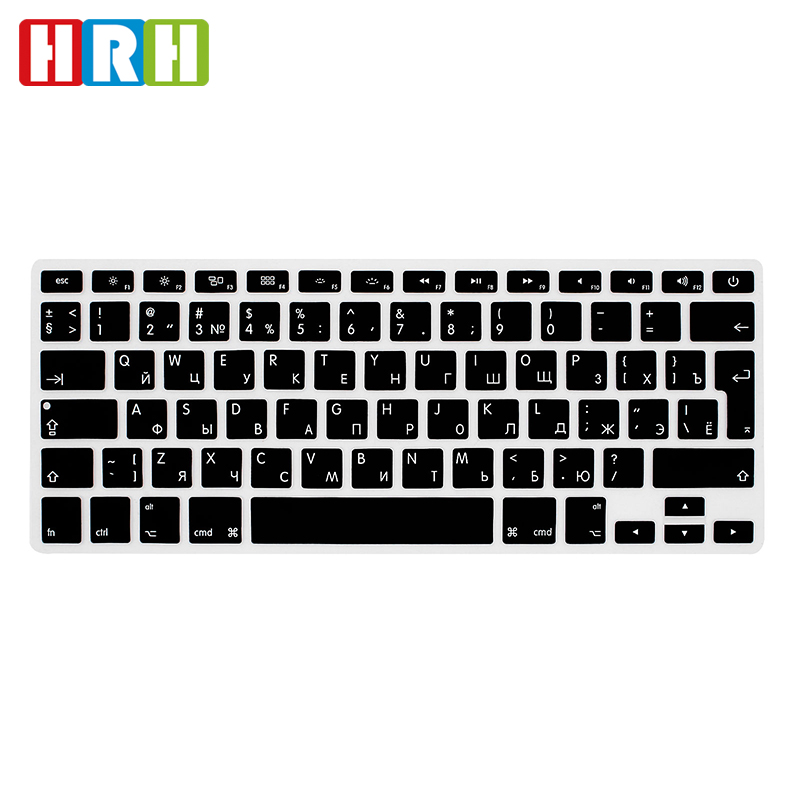 OEM силиконовая клавиатура кожа красочная крышка русский протектор для macbook air 13 дюймов крышка клавиатуры