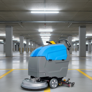 Industrial <b>Walk</b>-Behind Floor Scrubber 24V 100Ah Battery Powered 530mm Cleaning <b>Machine</b> 2200㎡/h for Workshop & Warehouse - Product Image 1