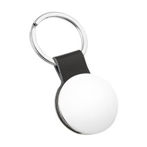 Round <b>Leather</b> <b>Keychain</b> with PU No Box - Product Image 1