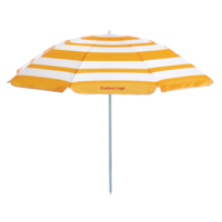 Parasols de plage publicitaires en polyester légers, rayés, portables, bon marché, promotionnels, fabriqués en usine, pour les événements sportifs
