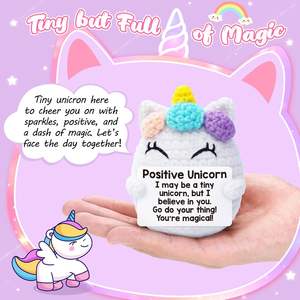 Artículos Tejidos con Temática de Unicornio para Regalo para Adolescentes y Mujeres - Regalos de Cumpleaños, Graduación y para Amigas - Product Image 1