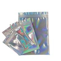 Sacs laser perforés auto-scellants 6*10cm 7.5*10cm 9*12cm 12*20cm 14*20cm, pochettes holographiques en plastique pour bijoux et étuis de téléphone
