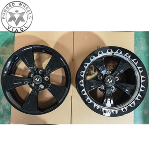 Jantes forgées Viaol Drag Racing Pack 117x4.5/18x5 Skinny avant + 15x10/11/12 Beadlock arrière compatibles avec Ford Mustang Challenger/Charger - Product Image 6