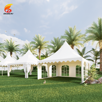 Tente Spire en Bâche et Tente Pagode pour Fêtes, Vente en Gros, Durable, en Aluminium, pour Plage, Pelouse, Mariage, Événements, Célébrations, en PVC Imperméable