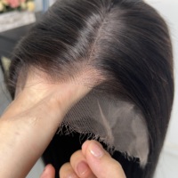 Perruque de cheveux humains vietnamiens de haute qualité, lisses et raides, 30 pouces, pré-épilée, HD 13x4, en dentelle frontale vierge naturelle