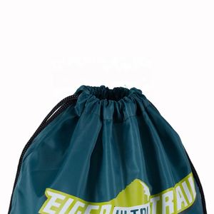 Promotional Brand Reusable Waterproof Sport Backpacks Polyester <b>Drawstring</b> <b>Bag</b> With Custom logo - Product Image 2