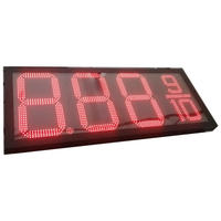 Tanda iklan LED kustom stasiun bensin tanda Pylon stasiun bensin tampilan harga harga tanda Led