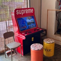 Machine de jeu d'arcade rétro à monnayeur de 32 pouces avec boîte Moonlight, plateau de jeu de bingo classique, construction métallique, compatible Wi-Fi/USB