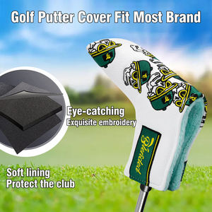 Factory Price Pu Leather <b>Golf</b> Blade Putter Club Headcover Custom Embroidery Logo <b>Golf</b> Putter <b>Head</b> <b>Cover</b> - Product Image 4