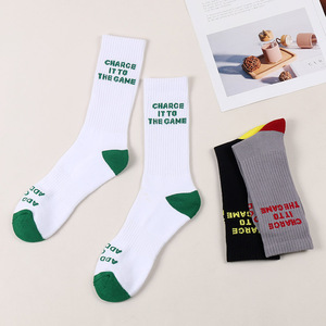 Chất lượng cao Thiết kế tùy chỉnh đệm đào tạo Đen vớ người đàn ông logo thể thao CREW SOCKS - Product Image 4