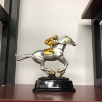 Trophée de course de cheval, Figurine cheval, ornement de prix de course, Statue commémorative à collectionner moulée en 3D pour la compétition, décor de bureau