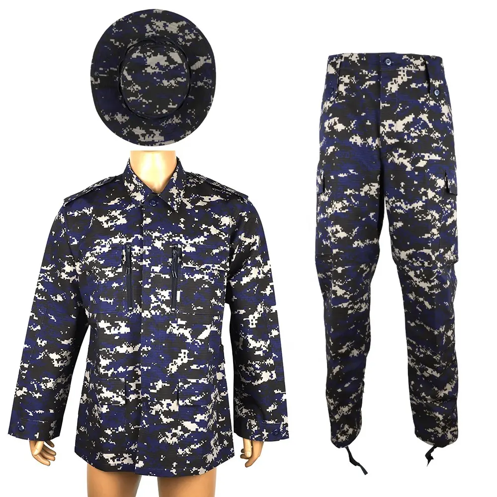 Double Safe Custom Ghana digital camouflage tactical jacket dress workwear tactical long sleeves security uniform