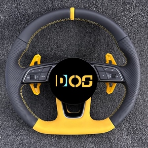 Modification et amélioration du volant en fibre de carbone et cuir avec LED personnalisées DOS pour <span class=keywords><strong>Audi</strong></span> A1 A3 A4L A5 A6L A7 <span class=keywords><strong>Q2</strong></span> Q3 Q5 Q7 - Product Image 3