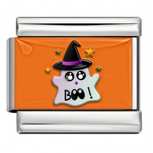 Italienisches Charm-Armband aus Edelstahl, Halloween-Cartoon, galvanisiert, modular, DIY-Schmuckzubehör, Großhandelslieferant - Product Image 2