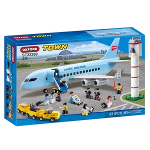 Bloques de Construcción de Aeropuerto Urbano OXFORD ABS, Escena de Ciudad, Juguete Educativo de Construcción para Niños, Ensamblaje DIY - Product Image 1